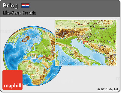Physical Location Map of Brlog