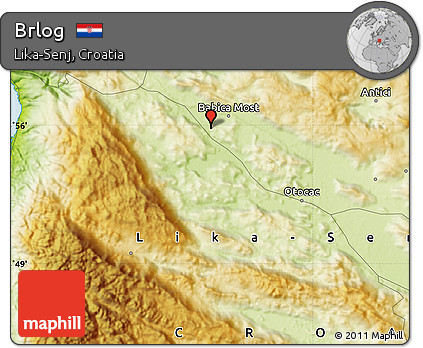 Physical Map of Brlog