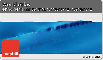 Physical Panoramic Map of the Area around 44° 44' 51" N, 162° 25' 30" E