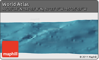 Satellite Panoramic Map of the Area around 44° 44' 51" N, 16° 4' 29" W