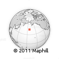 Outline Map of the Area around 44° 44' 51" N, 172° 28' 29" W, rectangular outline