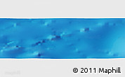 Shaded Relief Panoramic Map of the area around 44° 44' 51" N, 17° 46' 29" W