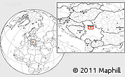 Blank Location Map of Barajevo