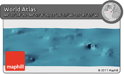 Satellite Panoramic Map of the Area around 44° 44' 51" N, 21° 10' 29" W