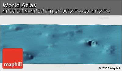 Satellite Panoramic Map of the Area around 44° 44' 51" N, 21° 10' 29" W