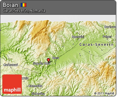 Physical 3D Map of Boian