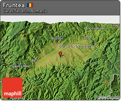 Satellite 3D Map of Fruntea