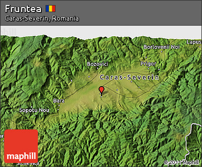 Satellite 3D Map of Fruntea