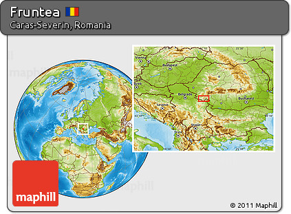 Physical Location Map of Fruntea