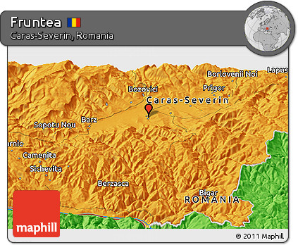 Political Panoramic Map of Fruntea