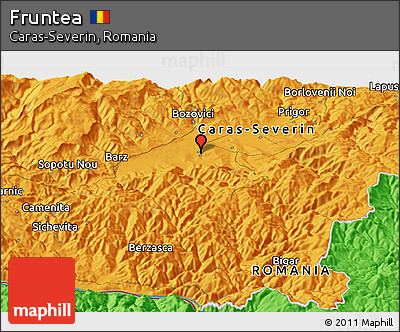 Political Panoramic Map of Fruntea