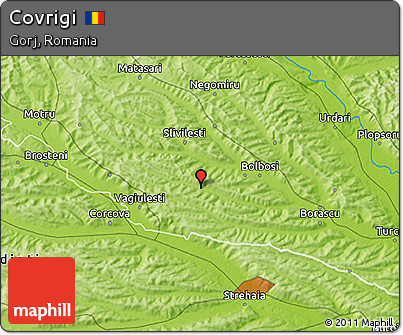 Physical 3D Map of Covrigi