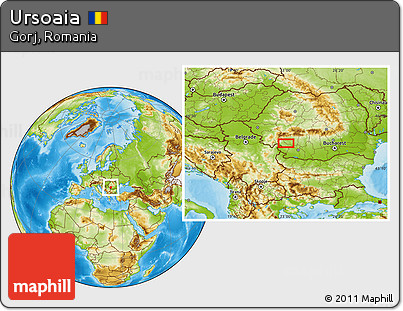 Physical Location Map of Ursoaia