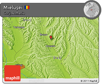 Physical 3D Map of Mieluşei