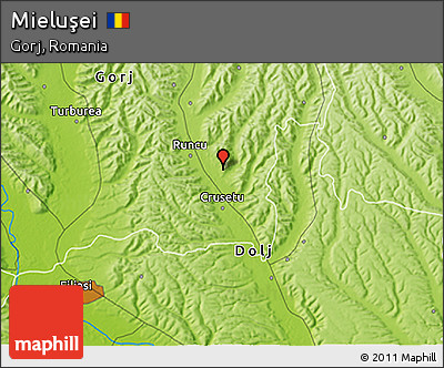 Physical 3D Map of Mieluşei
