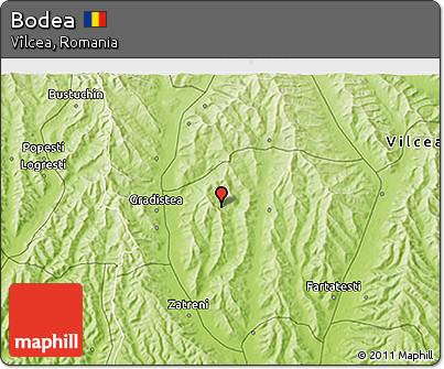 Physical 3D Map of Bodea