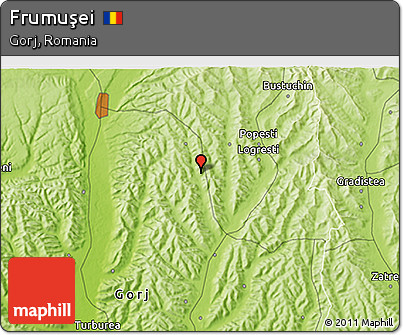 Physical 3D Map of Frumuşei