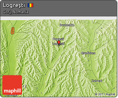 Physical 3D Map of Logreşti
