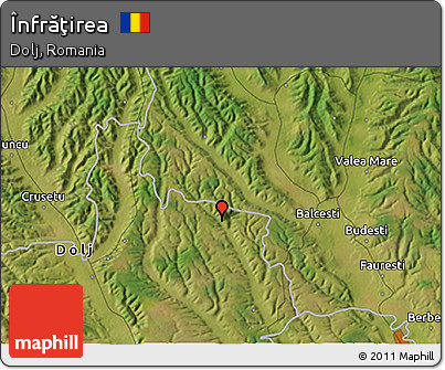 Satellite 3D Map of Înfrăţirea