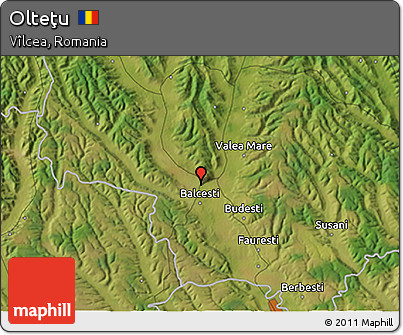 Satellite 3D Map of Olteţu