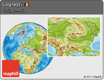 Physical Location Map of Logreşti