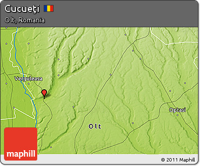 Physical 3D Map of Cucueţi