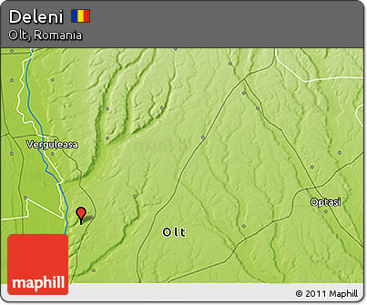 Physical 3D Map of Deleni