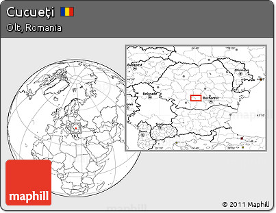 Blank Location Map of Cucueţi