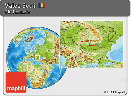 Physical Location Map of Valea Secii