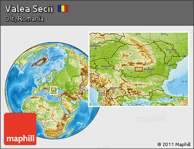 Physical Location Map of Valea Secii