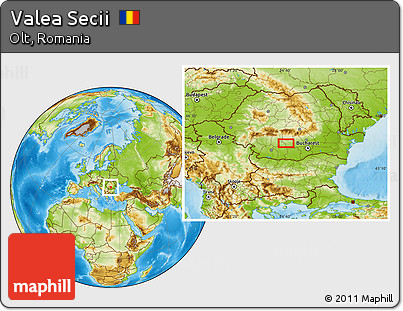 Physical Location Map of Valea Secii