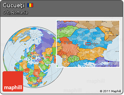 Political Location Map of Cucueţi