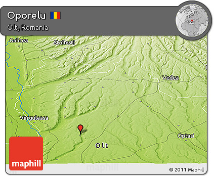 Physical Panoramic Map of Oporelu