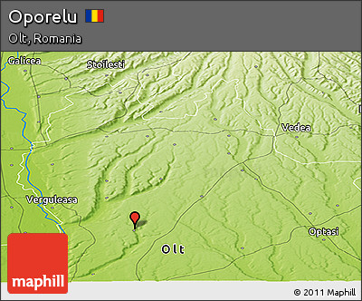 Physical Panoramic Map of Oporelu