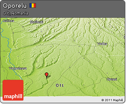 Physical Panoramic Map of Oporelu