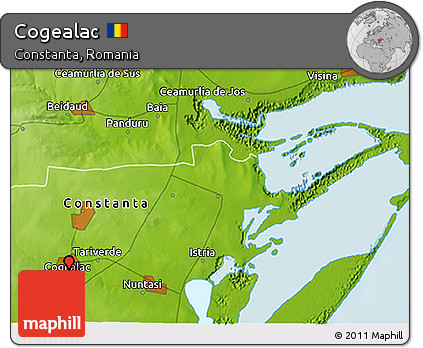 Physical 3D Map of Cogealac