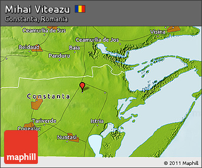 Physical 3D Map of Mihai Viteazu