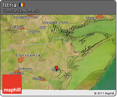 Satellite 3D Map of Istria