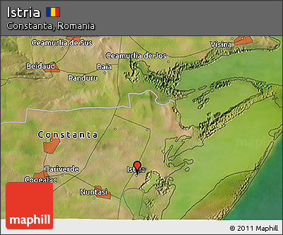 Satellite 3D Map of Istria