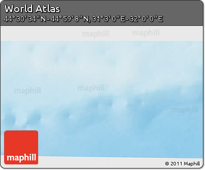 Physical 3D Map of the Area around 44° 44' 51" N, 31° 31' 29" E