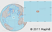Gray Location Map of the area around 44° 44' 51" N, 34° 46' 29" W