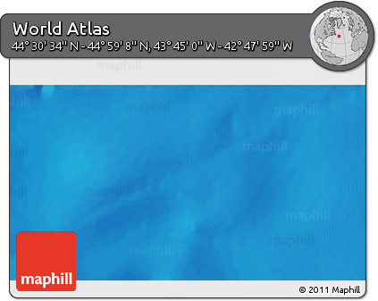 Physical 3D Map of the Area around 44° 44' 51" N, 43° 16' 29" W