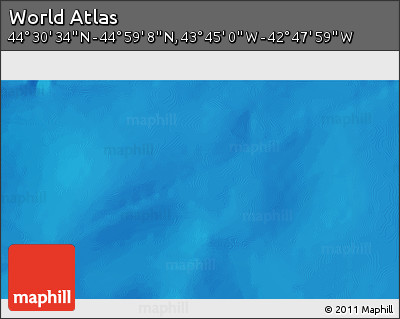 Physical 3D Map of the Area around 44° 44' 51" N, 43° 16' 29" W
