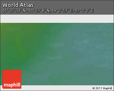 Satellite 3D Map of the Area around 44° 44' 51" N, 48° 31' 29" E