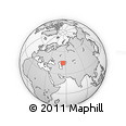 Outline Map of the Area around 44° 44' 51" N, 55° 19' 30" E, rectangular outline