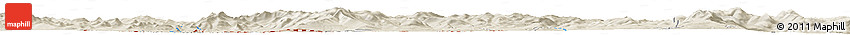 Shaded Relief Horizon Map of the Area around 44° 44' 51" N, 71° 19' 29" W