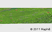 Satellite Panoramic Map of the area around 44° 44' 51" N, 74° 43' 29" W