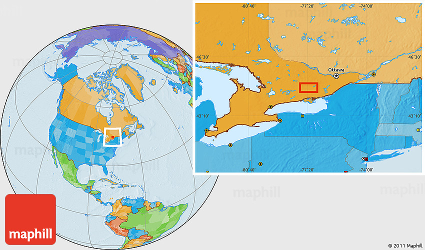 Political Location Map of Kaladar