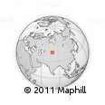 Outline Map of Balpyk Bi, rectangular outline