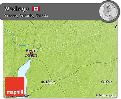 Physical 3D Map of Washago